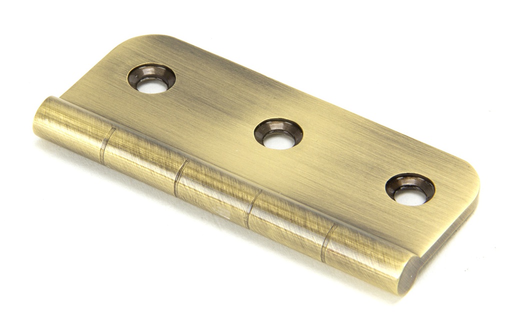Aged Brass 3&quot; Dummy Butt Hinge (Single) in-situ