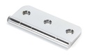 Polished Chrome 3" Dummy Butt Hinge (Single) in-situ