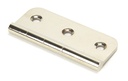 Polished Nickel 3&quot; Dummy Butt Hinge (Single) in-situ