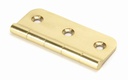 Polished Brass 3" Dummy Butt Hinge (Single) in-situ