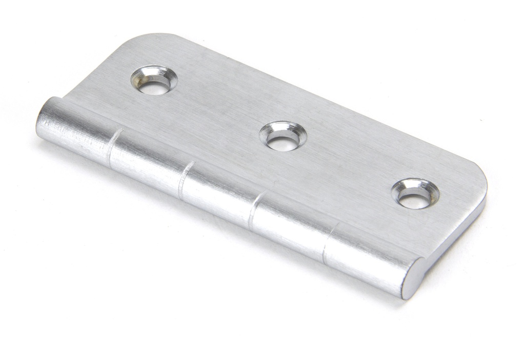 Satin Chrome 3" Dummy Butt Hinge (Single) in-situ