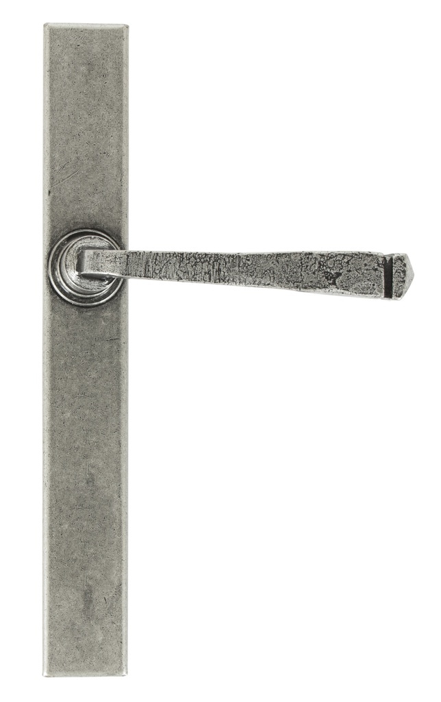 Pewter Avon Slimline Lever Latch Set in-situ