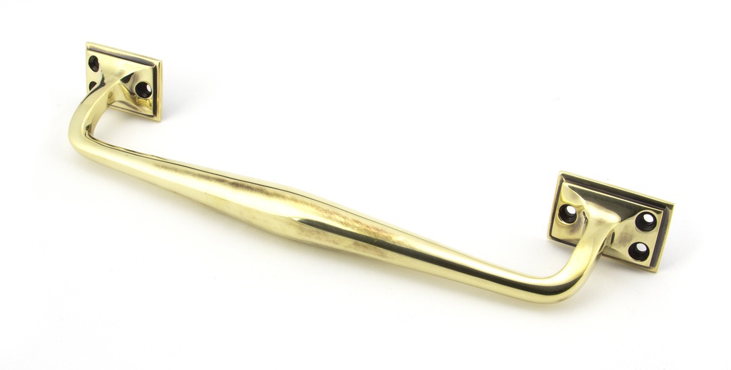 Aged Brass 300mm Art Deco Pull Handle in-situ