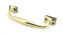 Aged Brass 230mm Art Deco Pull Handle in-situ