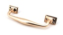 Polished Bronze 230mm Art Deco Pull Handle in-situ