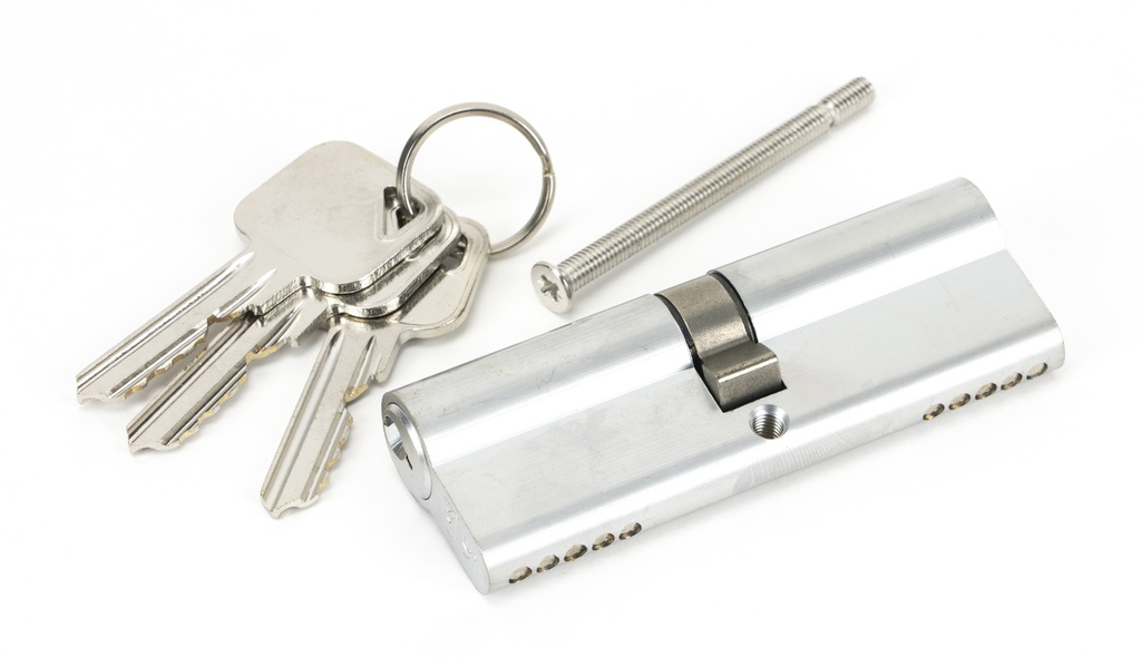 Satin Chrome 45/45 5pin Euro Cylinder KA in-situ