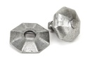 Pewter Octagonal Centre Door Knob in-situ