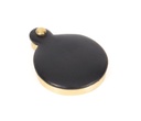 Ebony 30mm Round Escutcheon in-situ