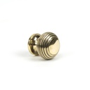 Aged Brass Beehive Cabinet Knob 30mm in-situ
