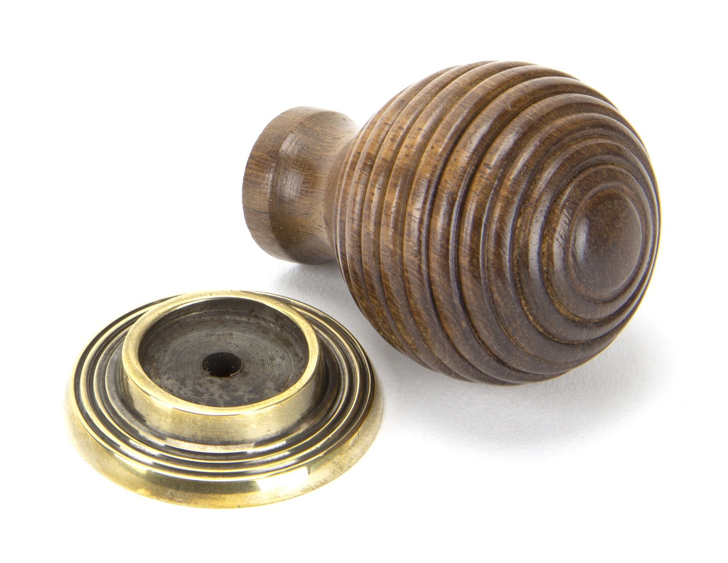 Rosewood and AB Beehive Cabinet Knob 38mm in-situ