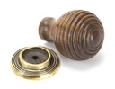 Rosewood and AB Beehive Cabinet Knob 38mm in-situ
