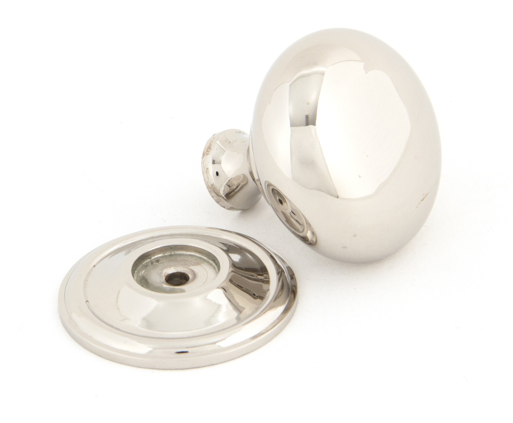 Polished Nickel Mushroom Cabinet Knob 38mm in-situ