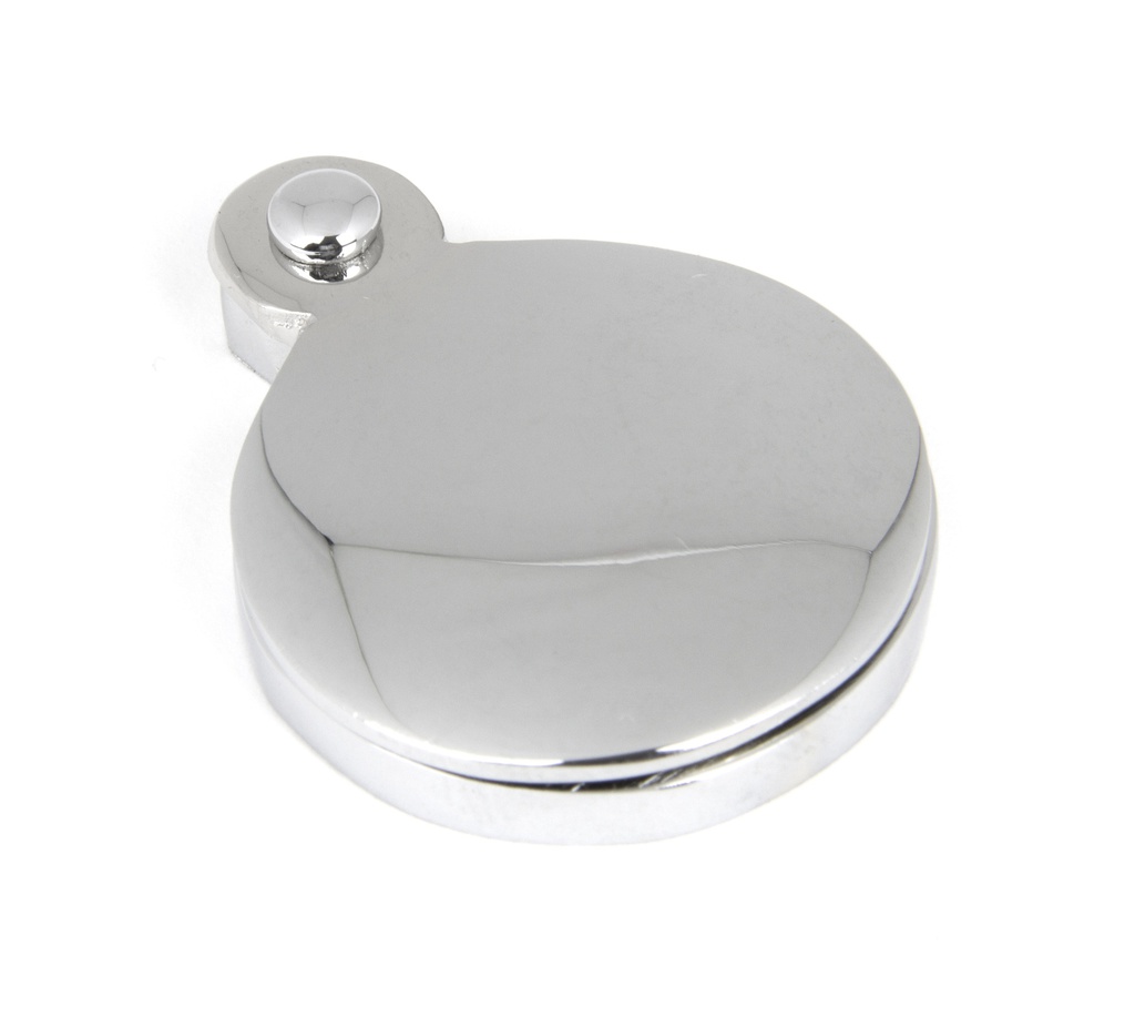 Polished Chrome 30mm Round Escutcheon in-situ