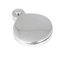 Polished Chrome 30mm Round Escutcheon in-situ