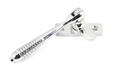 Polished Chrome Locking Reeded Fastener in-situ