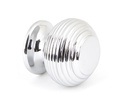 Polished Chrome Beehive Cabinet Knob 30mm in-situ