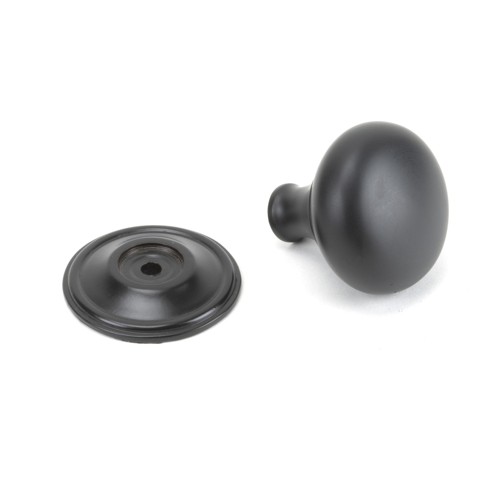 Aged Bronze Mushroom Cabinet Knob 38mm in-situ