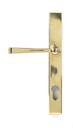 Aged Brass Avon Slimline Lever Espag. Lock Set in-situ