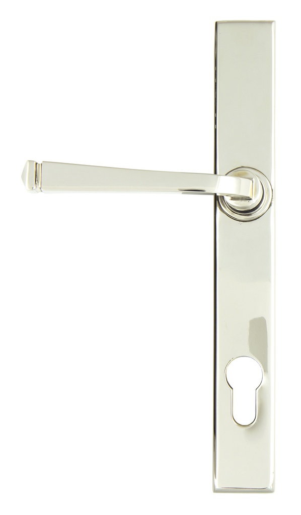 Polished Nickel Avon Slimline Lever Espag. Lock Set in-situ