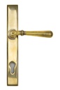 Aged Brass Newbury Slimline Lever Espag. Lock Set in-situ