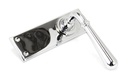 Polished Chrome Newbury Lever Latch Set in-situ