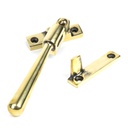 Aged Brass Night-Vent Locking Newbury Fastener in-situ