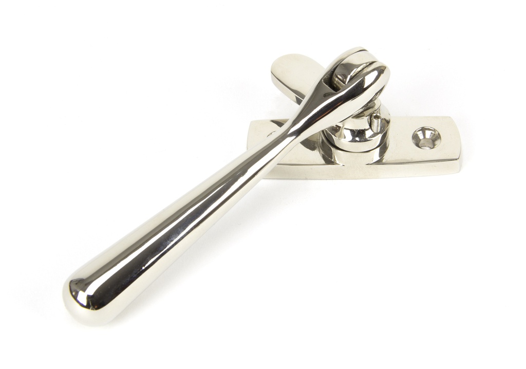 Polished Nickel Locking Newbury Fastener in-situ