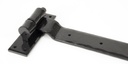 Black 24" Hook & Band Hinge - Cranked (pair) in-situ