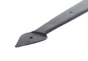 External Beeswax 22" Arrow Head T Hinge (pair) in-situ