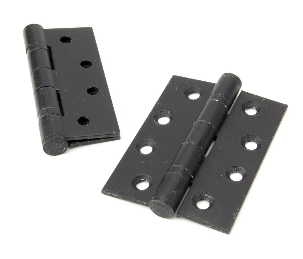 External Beeswax 4" Ball Bearing Butt Hinge (pair) in-situ