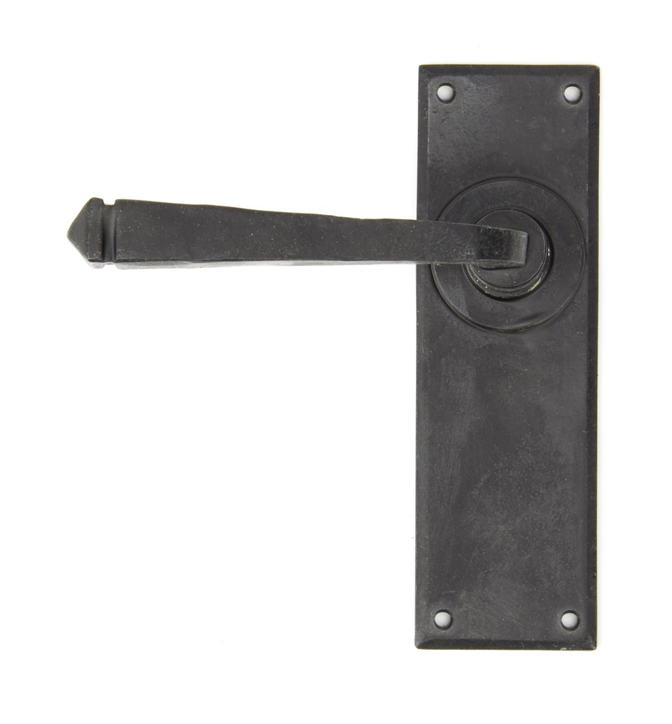 External Beeswax Avon Lever Latch Set in-situ