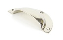 Polished Nickel 4&quot; Plain Drawer Pull in-situ