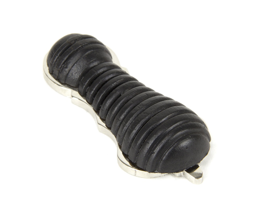 Ebony & Polished Nickel Beehive Escutcheon in-situ