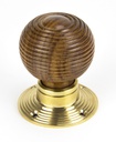 Rosewood and PB Cottage Mortice/Rim Knob Set - Small in-situ