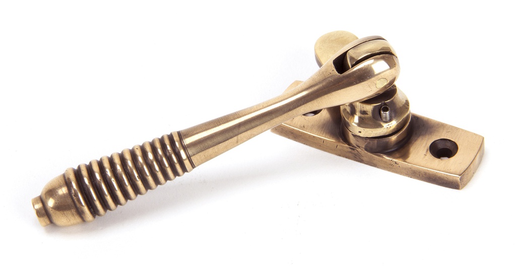 Polished Bronze Locking Reeded Fastener in-situ