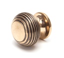 Polished Bronze Beehive Cabinet Knob 30mm in-situ