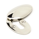 Polished Nickel Oval Escutcheon &amp; Cover in-situ