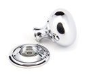 Polished Chrome Mushroom Cabinet Knob 32mm in-situ