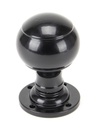 Black Regency Mortice/Rim Knob Set in-situ