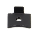 Black Single Stud for Flat Black Bookcase Strip in-situ