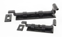 Black 4" Cranked Door Bolt in-situ