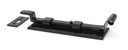Black 6" Cranked Door Bolt in-situ