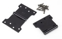 Black 4&quot; x 4&quot; x 6&quot; Parliament Hinge (pair) ss in-situ