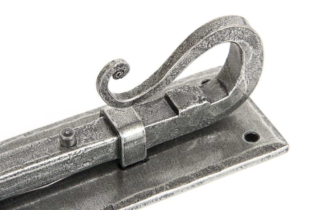 Pewter 6" Shepherd's Crook Universal Bolt in-situ