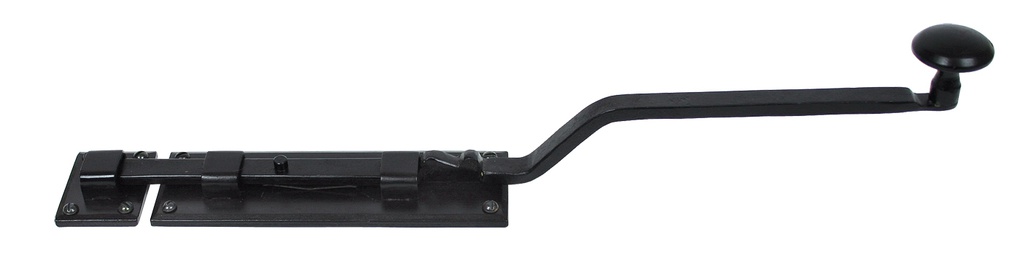Black 10" French Door Bolt in-situ