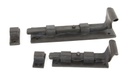 Beeswax 6" Straight Door Bolt in-situ