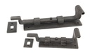 Beeswax 6" Cranked Door Bolt in-situ