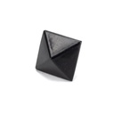 Black Pyramid Door Stud - Medium in-situ