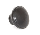 Black Ribbed Cabinet Knob in-situ