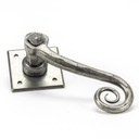 Pewter Monkeytail Lever on Rose (Diamond) in-situ